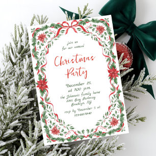 Convite Arco Vermelho de Natal Caprichoso e Divertido para