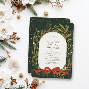 Convite Arco Vermelho Feliz Verde Chá de panela Pequeno