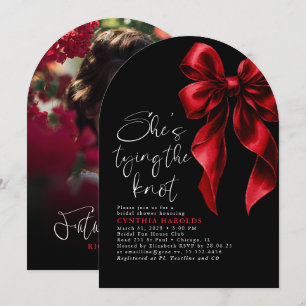 Convite Arco Vermelho Foto do Chá de panela do Casando