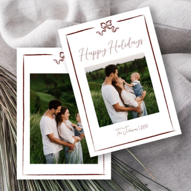 Convite Arco Vermelho Inverno Desenhado Feriados Felizes U (Criador carregado)