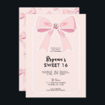 Convite Arcos cor-de-rosa Coquete Algodão Chic Sweet 16<br><div class="desc">Personalize isto para qualquer evento.</div>