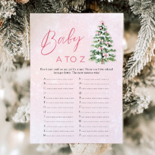 Convite Arcos Itens de Bebê de Natal A a Z Jogo para Chá d
