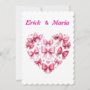 Convite Arcos rosa de casamento mais dia dos namorados