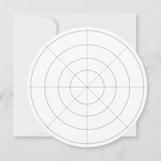 Convite Área de Distância do Tabletop da Grade de Efeito - (Frente)