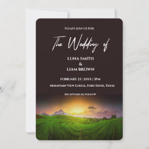 Convite Área rural   nascente   Sunset