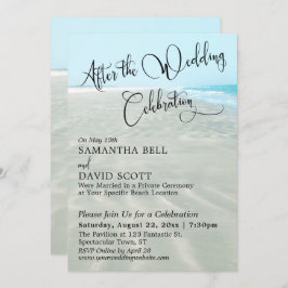 Convite Areia Ondulada Água Aquática Depois do Evento de C