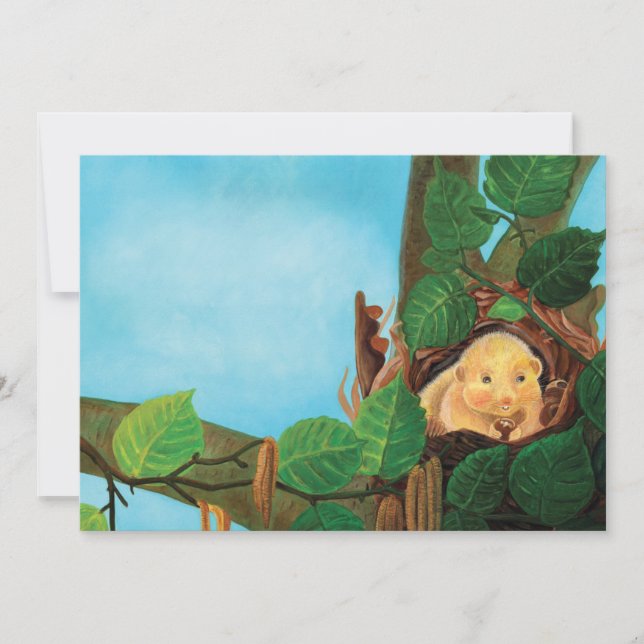 Convite Arganaz leital comendo avelã  (Frente)