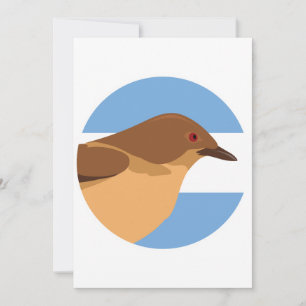 Convite Argentina Red Ovenbird Argentino Animal