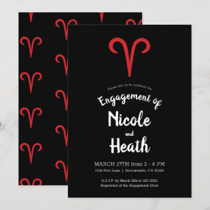 Convite Áries Carneiro Zodíaco Março Abril Astrologia Envo