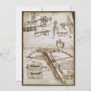 Convite Arma de Besta Gigante de Leonardo da Vinci