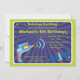 Convite Arma de raio estrangeira customizável