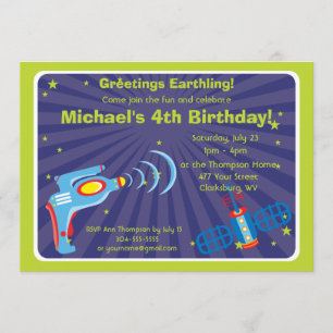 Convite Arma de raio estrangeira customizável