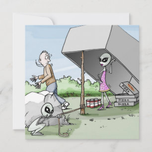Convite Armadilha de Homem Alienígena para Despedida de So