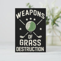 Armas de Destruição de Grama Tacos de Golfe Sarcás