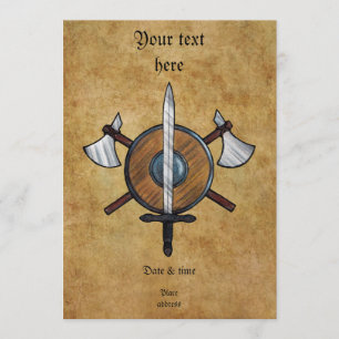 Convite Armas medievais