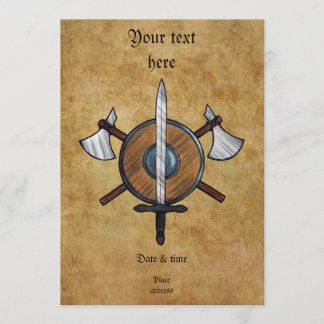 Convite Armas medievais