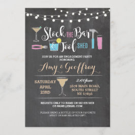 Convite Armazene o chá do casal da vertente do bar & da