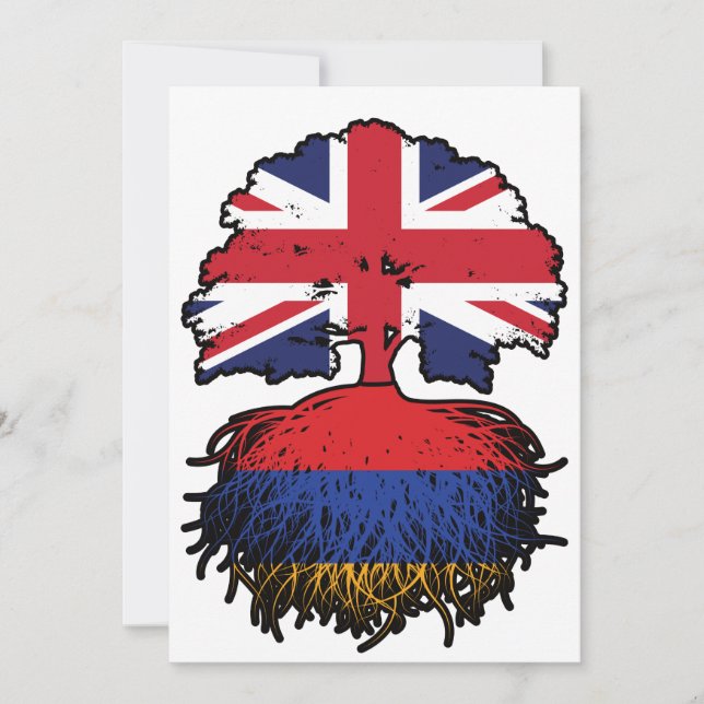 Convite Armênia Armênio Reino Unido Reino Unido (Frente)