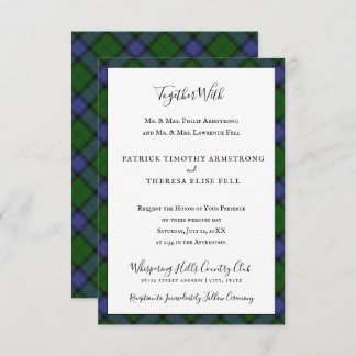 Convite Armstrong Clan Tartan Scottish Plaid