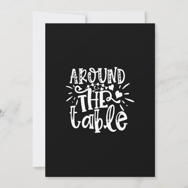 Convite around the table (Frente)