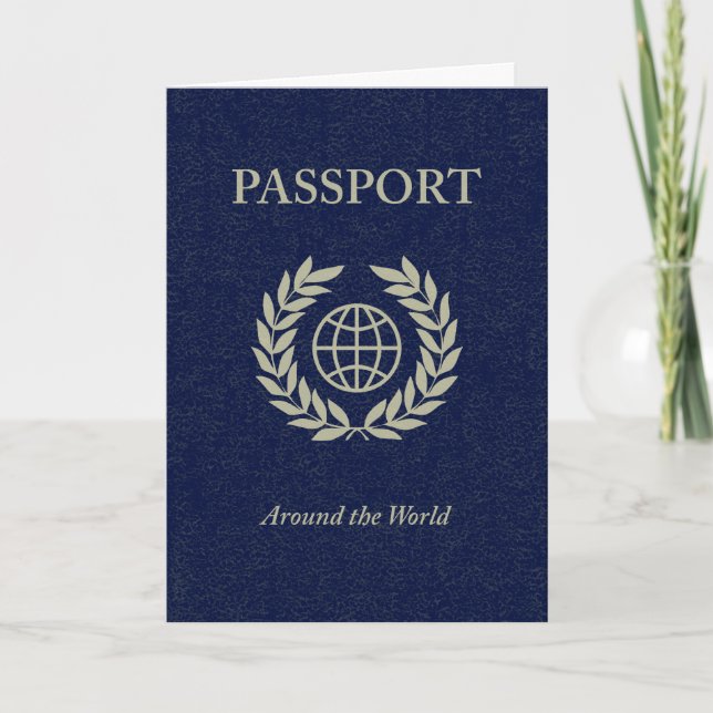 Convite around the world : passport (Frente)