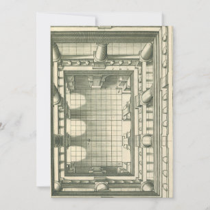 Convite Arquitetura Antiga, Perspectiva do Pátio do Atrium