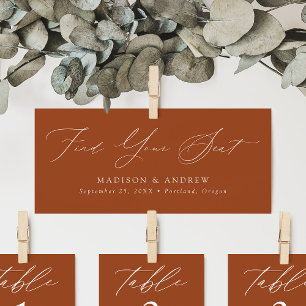 Convite Arranjo de Script Moderno Encontre a sua placa de 