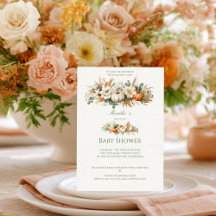Arranjo Floral Boho Outono Baby Shower
