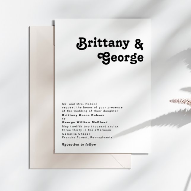 Convite Arranjo Tradicional de Letra Moderna (Criador carregado)