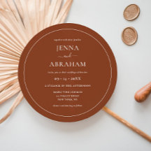 Arredondar Rustic Minimal Terracotta Wedding