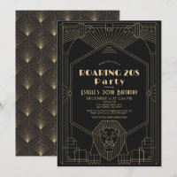 Art Deco 1920, Gatsby Lion Roaring 20s Aniversário