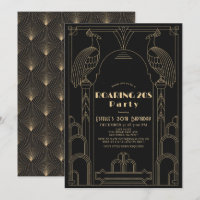 Art Deco 1920, Peacock Roaring 20s Aniversário