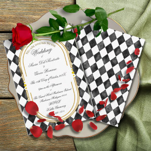 Convite Art Deco Art Nouveau Floral Dourada Tone Sea Life