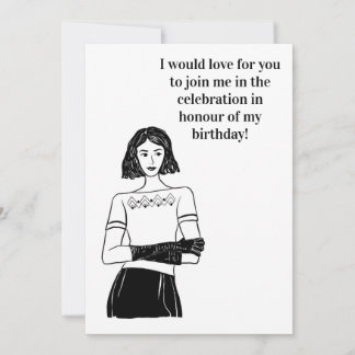 Convite Art deco birthday invitation 