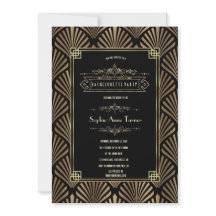 Art Deco Black Gatsby Festa de solteira