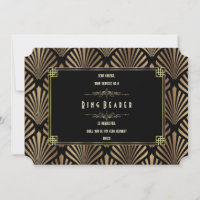 Art Deco Black Gatsby Você Será Minha Barreira De