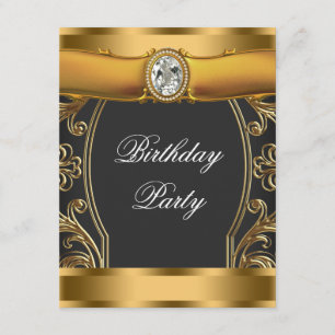 Convite Art Deco Festa de aniversário