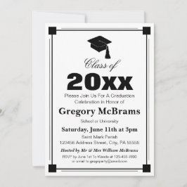 Convite Art Deco Festa de formatura