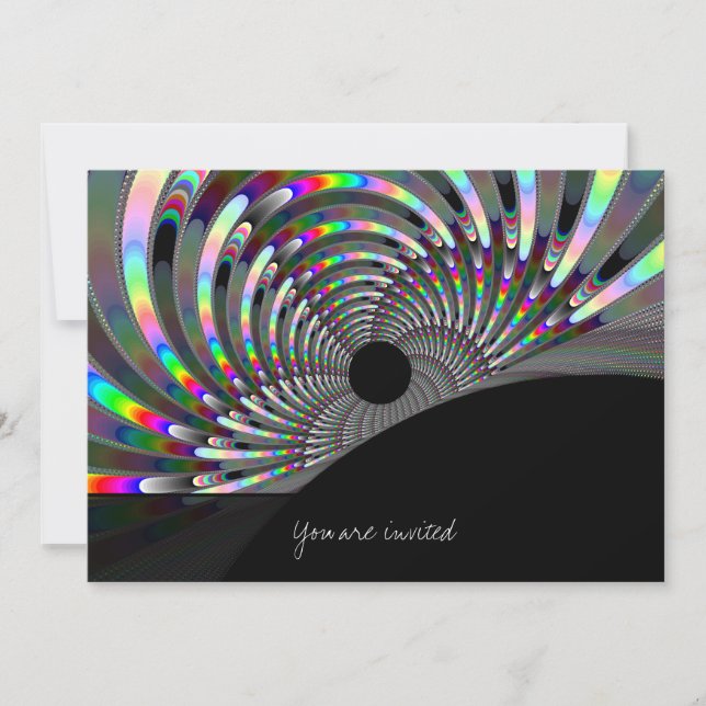 Convite Art Deco Fractal (Frente)