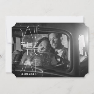 Convite Art Déco Gatsby Save the Date   Cartão de 