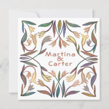 Art Deco Lily Boho Floral Feita à Mão