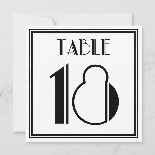 Convite Art Deco, nº 18 (Frente)