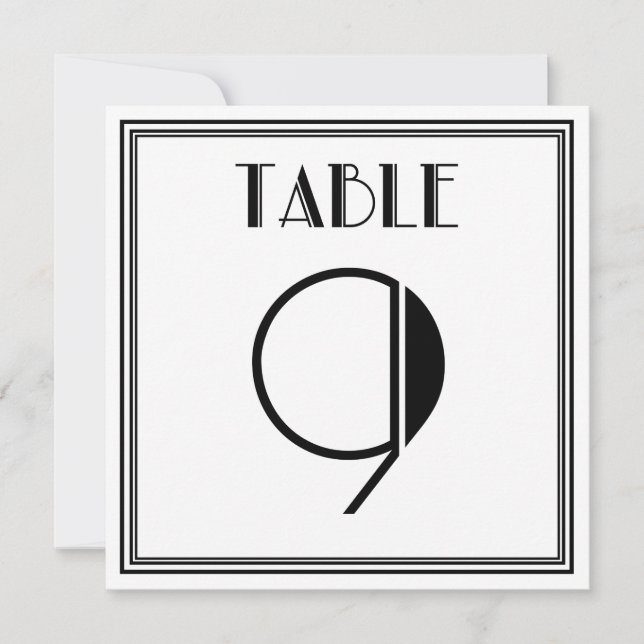 Convite Art Deco, nº 9 (Frente)