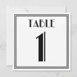 Convite Art Deco Quadro Número 1