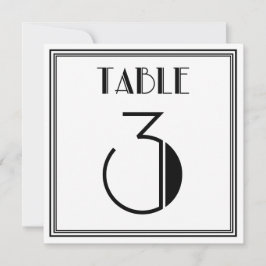 Convite Art Deco Quadro Número 3