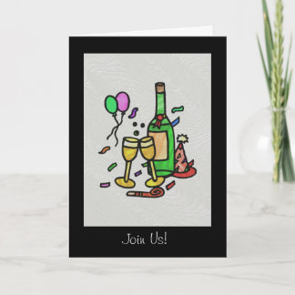 Convite Art Glass Party Card