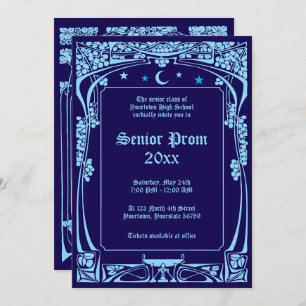 Convite Art Nouveau Baile de formatura