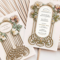 Art Nouveau Elegant Floral Motif Wedding