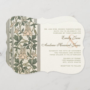 Convite Art Nouveau HoneySuckle Pink Casation