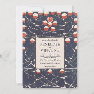 Convite Art Nouveau Snowdrops Elegance